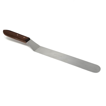 A2Z Scilab Wooden Handle Lab Spatula, 10 Offset Bayonet Blade, 15.2 Total Length A2Z-ZR-BWHS10